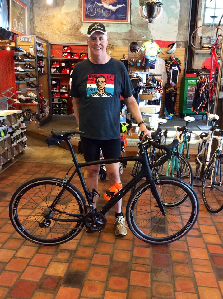 Forrest with his new COLNAGO CX ZERO EVO, complete with HED WHEELS!