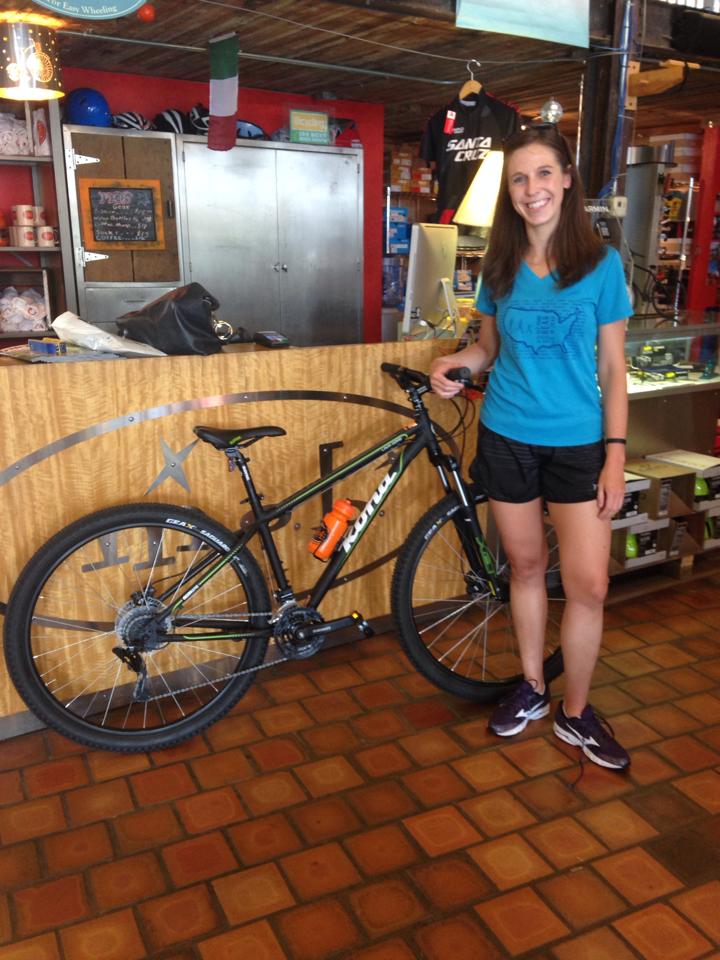 Amie with her new KONA LAVA DOME! Looking Good!