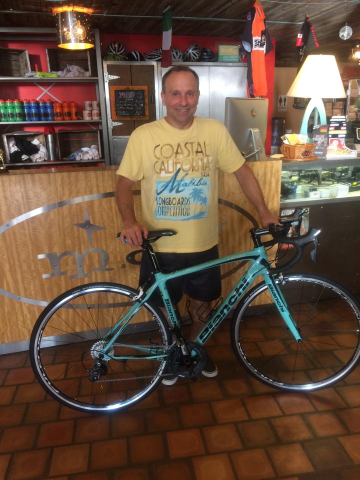 Bill with his new Bianchi Intenso! Looking Good!