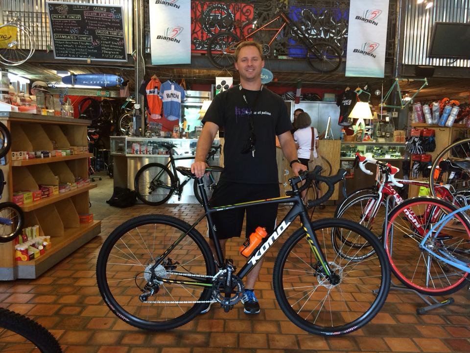 Neil with his new Kona Jake! Looking Good!