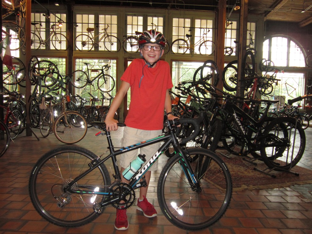 Christian with his new Kona Jake 24! Looking Good!