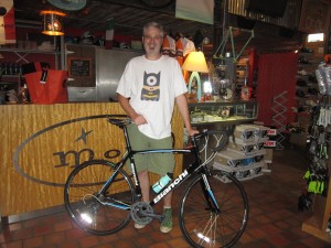 Dale with his new Bianchi Via Nirone 7! Looking Good!