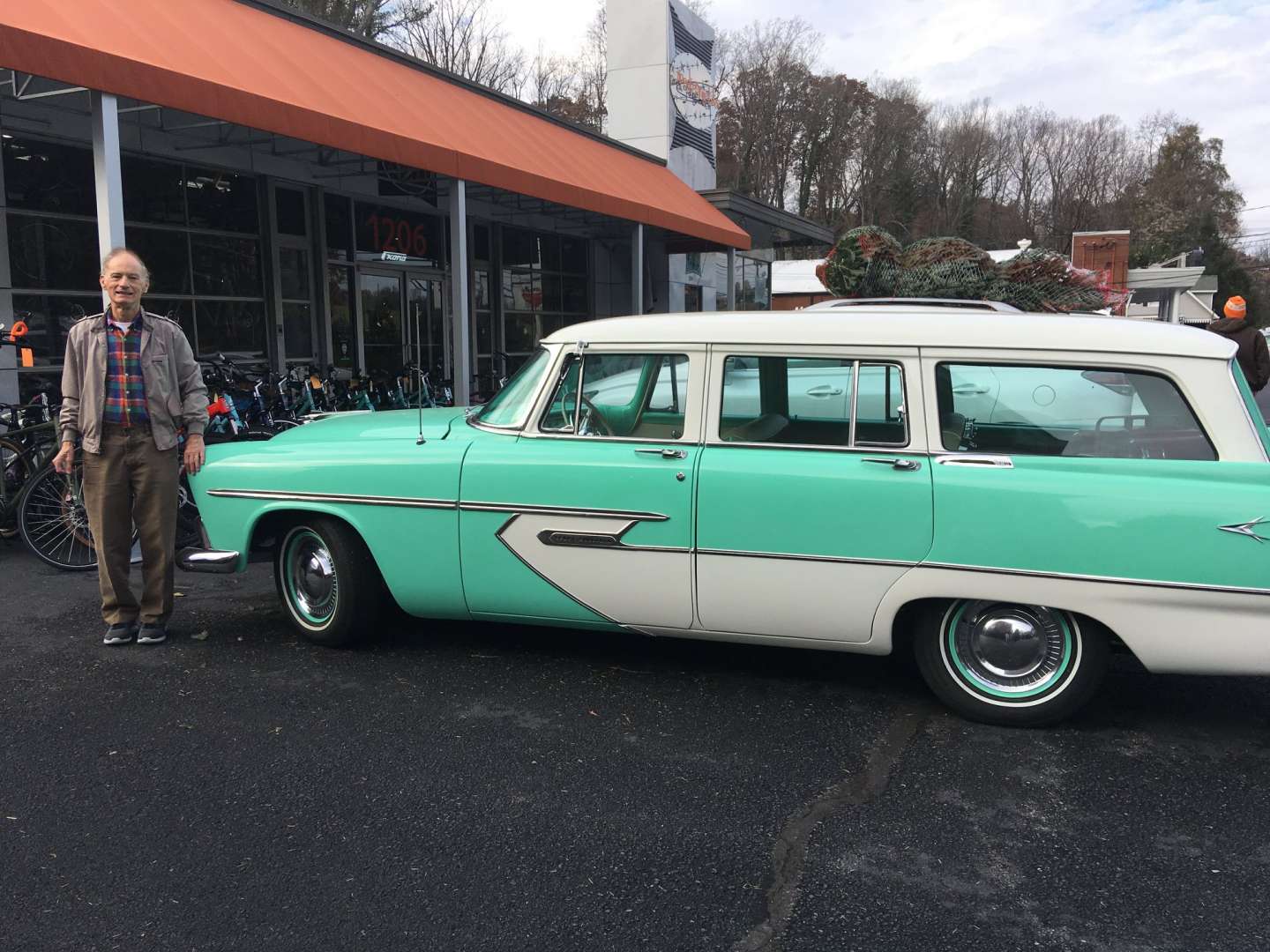 Jerry with his 1956 Plymouth Sport Suburban Station Wagon
