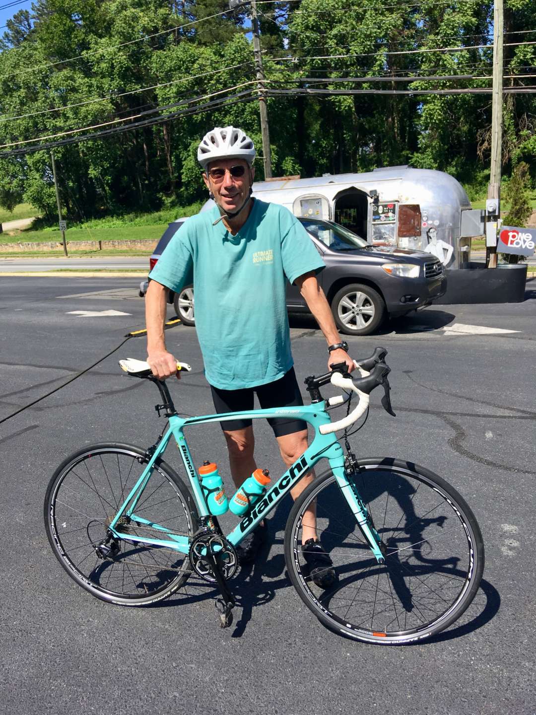 Pete with his new Bianchi Intenso.