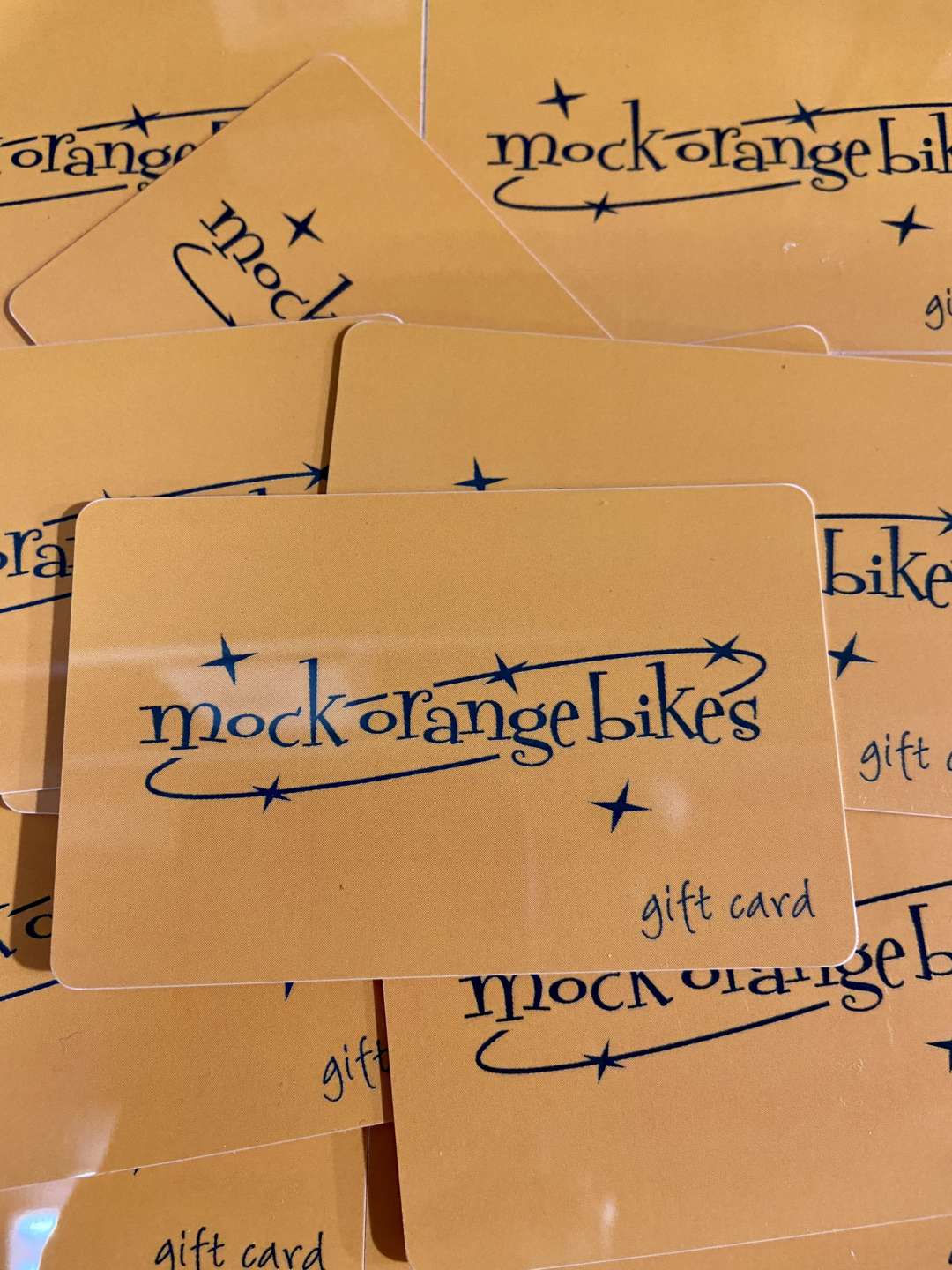 Mock Orange Bikes Gift Cards!