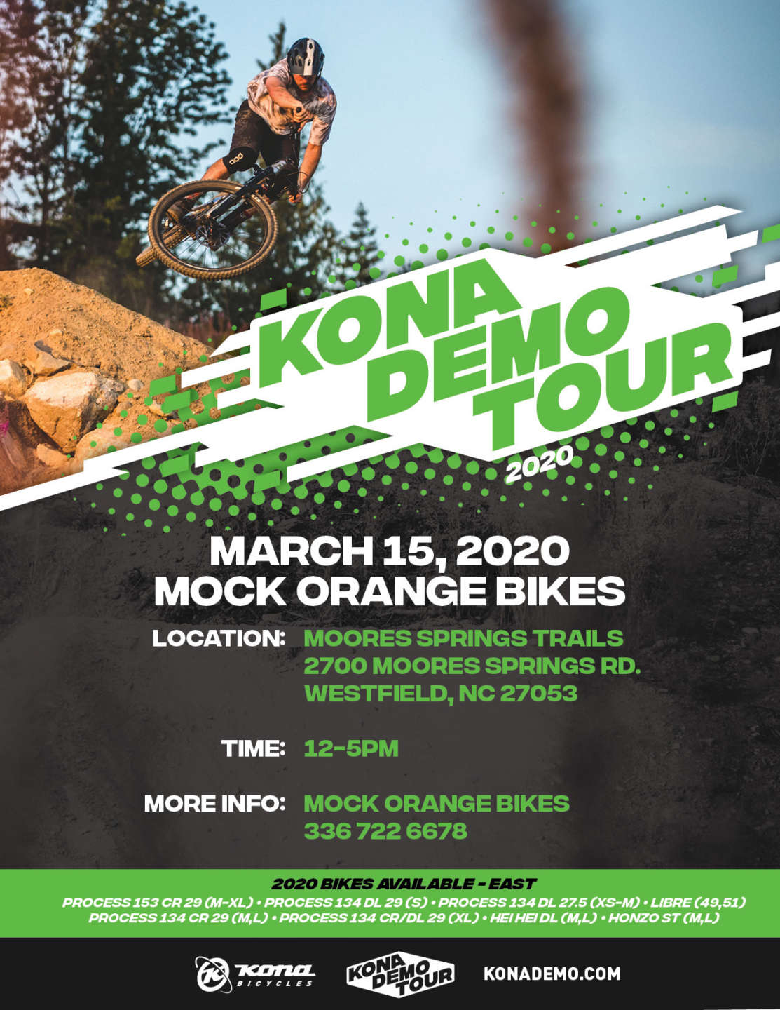 Be sure and put the Kona Demo on your calendar! March 15th!